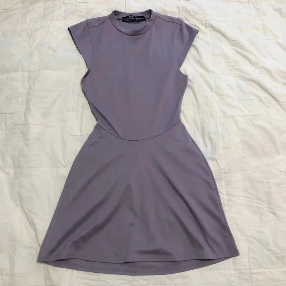 Silence + Noise Lavender Backless Dress
